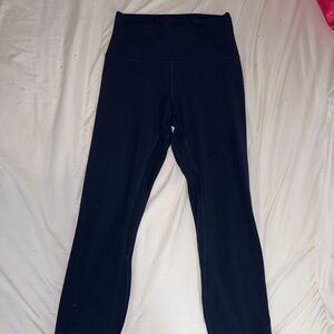 Navy Blue Cropped lulu Navy Leggings